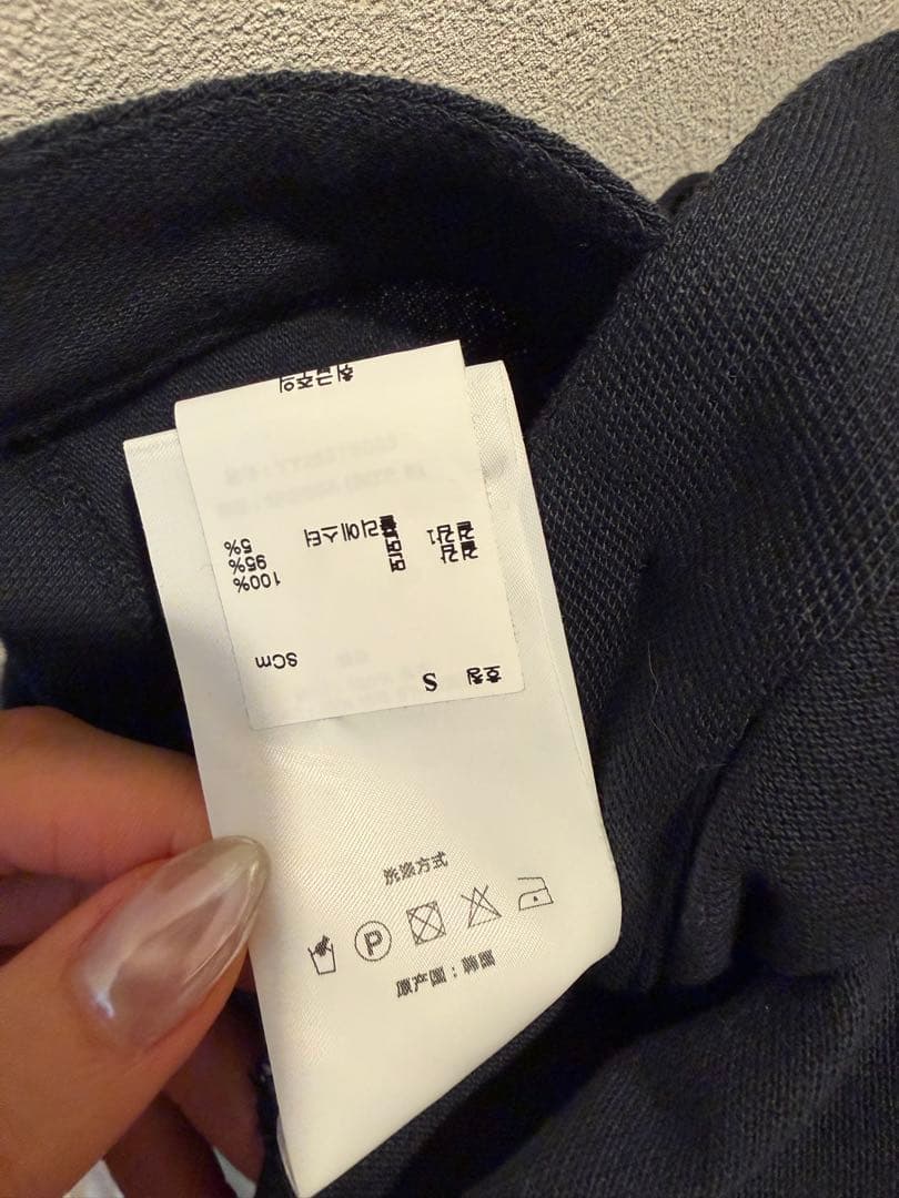 タグ付きAlexander wangクロップドTシャツ ブラック ストライプ