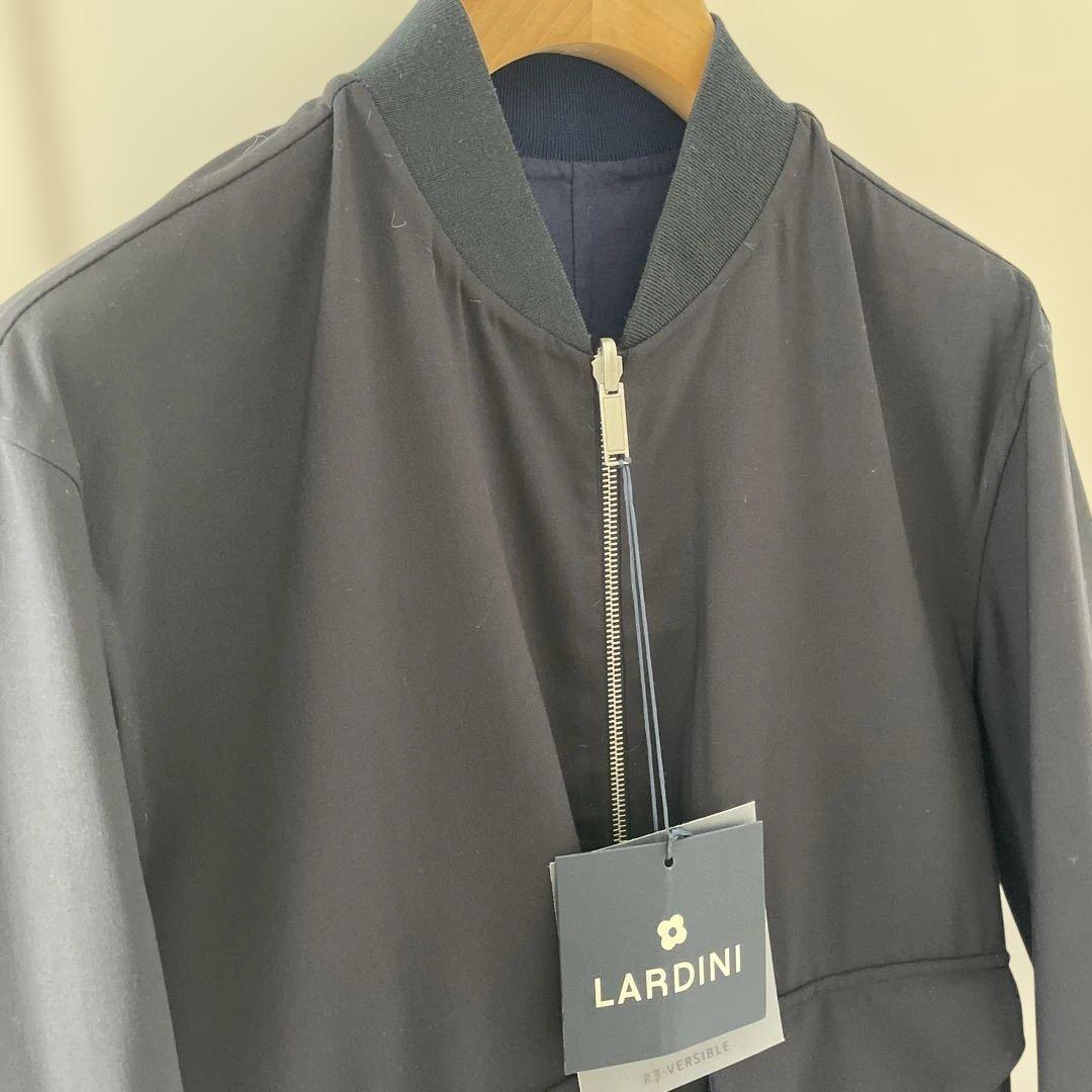 【未使用、値下げ】LARDINI ネイビー　ウール　ジャケット　ブルゾン