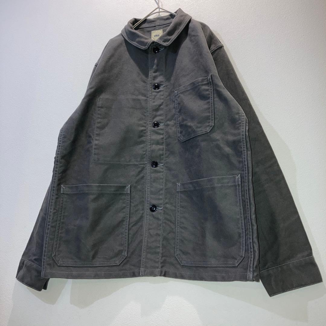 FOB FACTORY フレンチモールスキンジャケット オリーブ F2373 L
