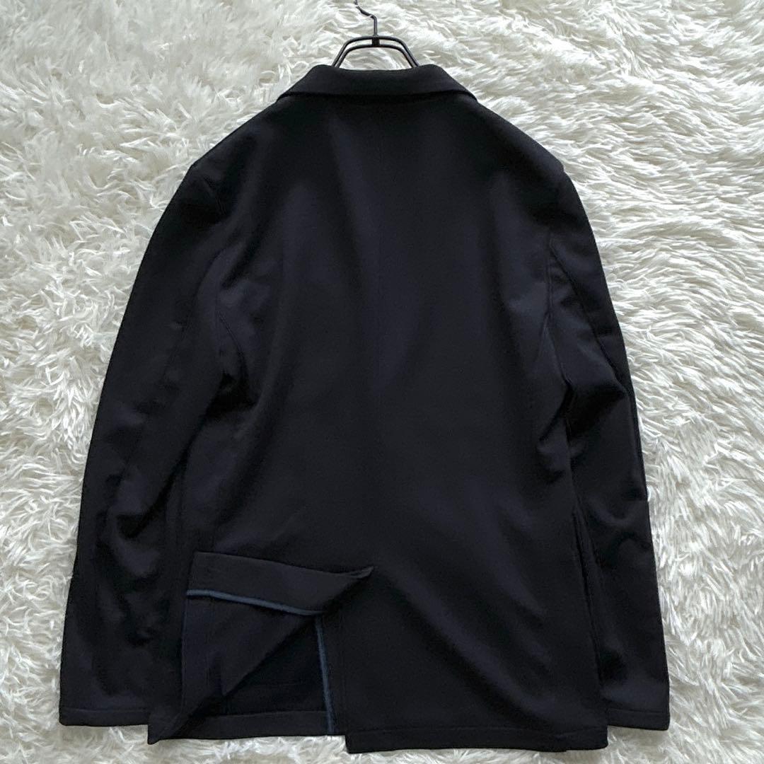 美品 ナノユニバース ストレッチスーツ ジャージー トラベル ネイビー M