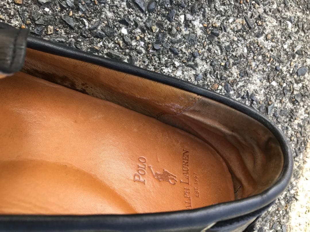 Polo Ralph Lauren デッキシューズ　モカシン　黒　27cm