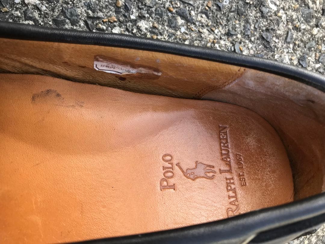 Polo Ralph Lauren デッキシューズ　モカシン　黒　27cm