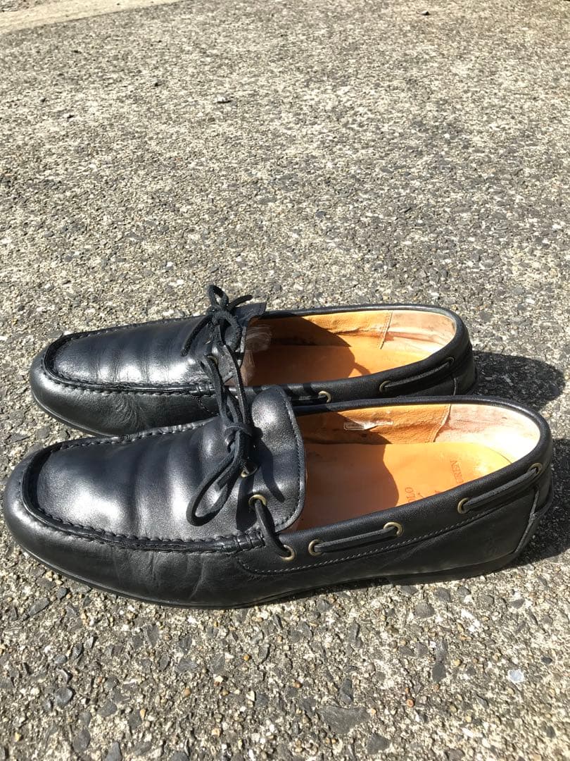 Polo Ralph Lauren デッキシューズ　モカシン　黒　27cm