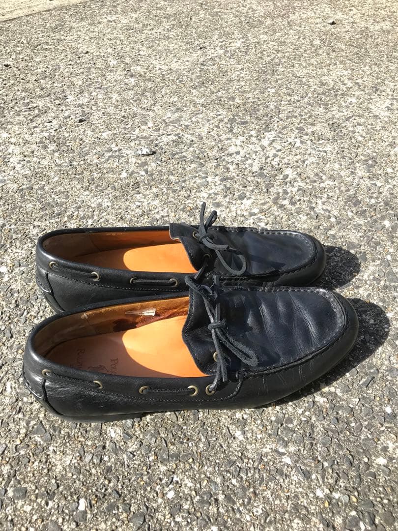 Polo Ralph Lauren デッキシューズ　モカシン　黒　27cm