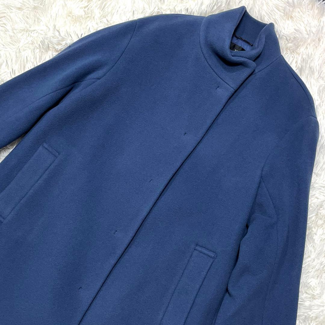 美品 23区 ダブルクロスベロアスタンドカラー コート M 中村アン