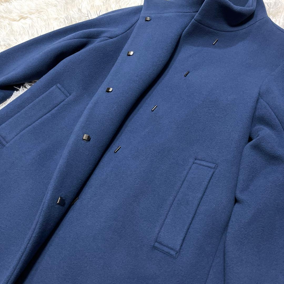 美品 23区 ダブルクロスベロアスタンドカラー コート M 中村アン