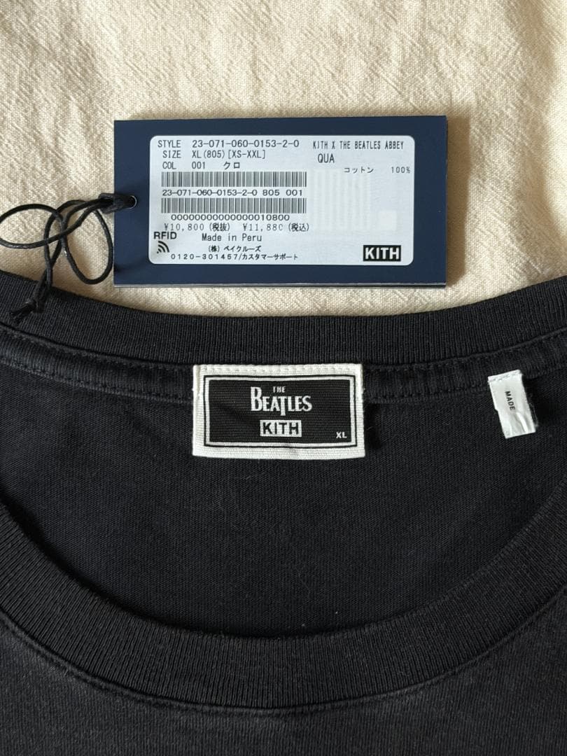 KITH The Beatles Boxlogo アビーロード Tシャツ XL