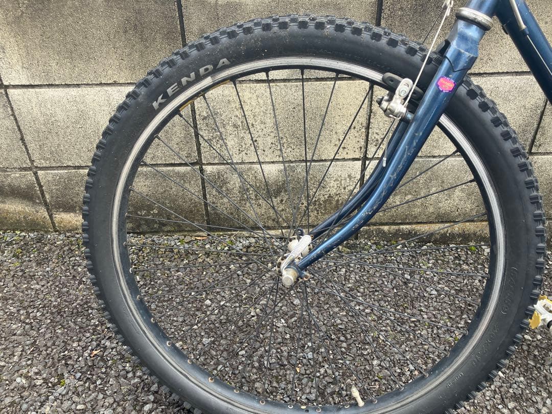 府中市引き取り　 ARAYA マウンテンバイク 青