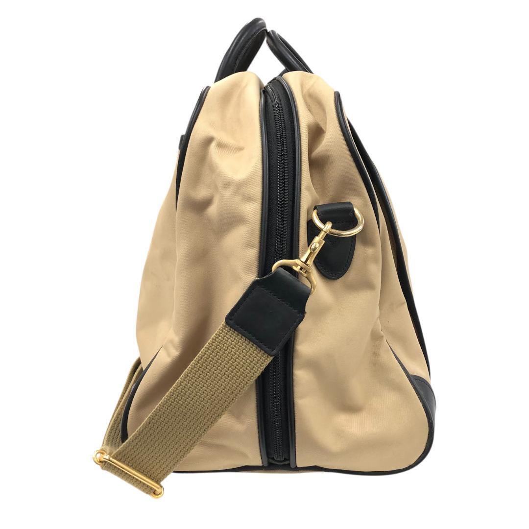 BURBERRY バーバリーゴルフ ボストンバッグ ナイロン 旅行鞄 ベージュ