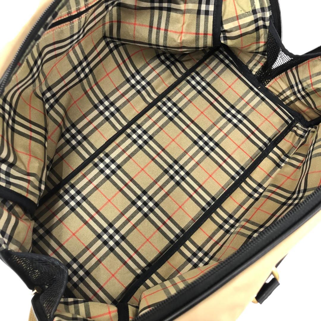 BURBERRY バーバリーゴルフ ボストンバッグ ナイロン 旅行鞄 ベージュ