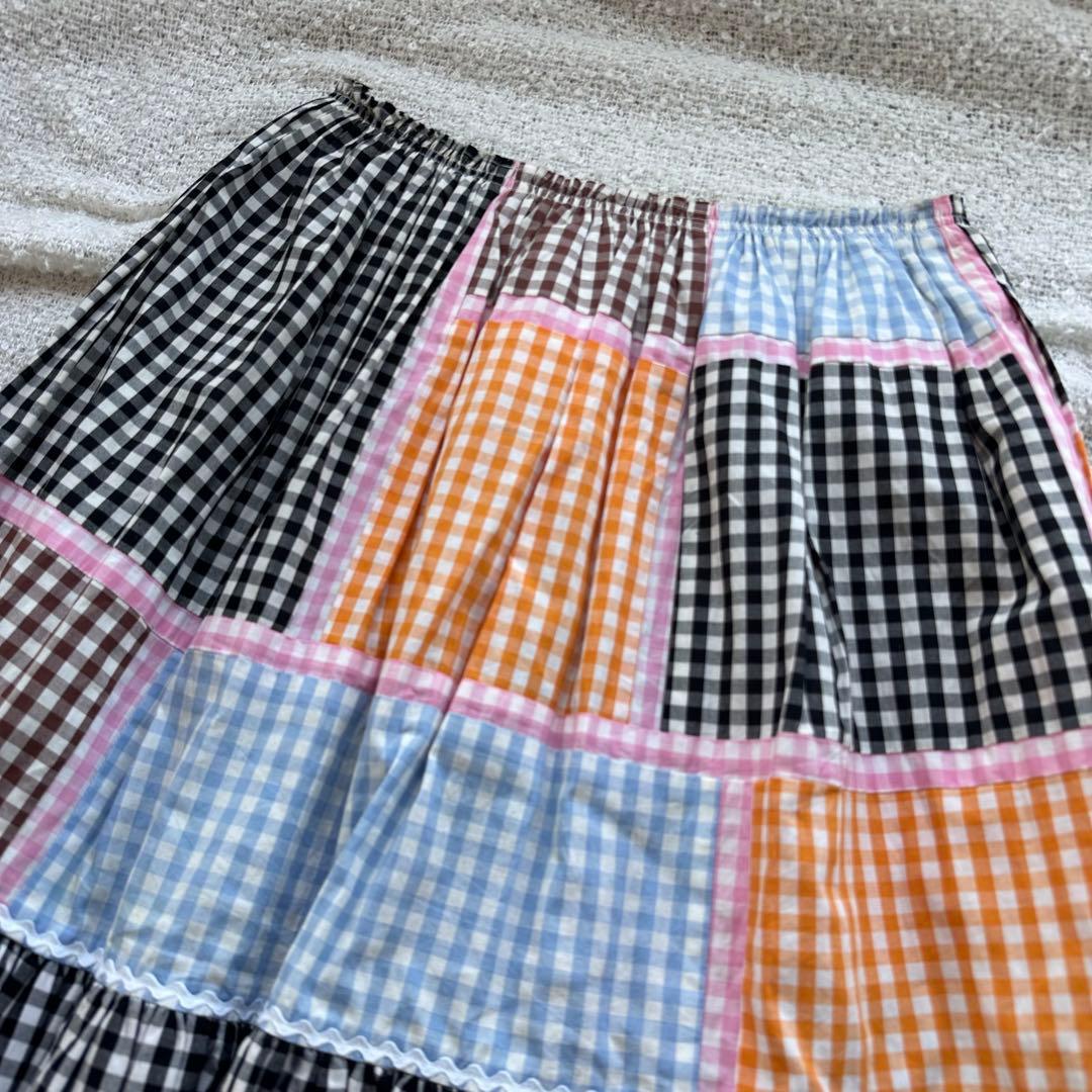 湯*腐様 極美品✨ コムデギャルソン パッチワーク ギンガムチェック レイヤード