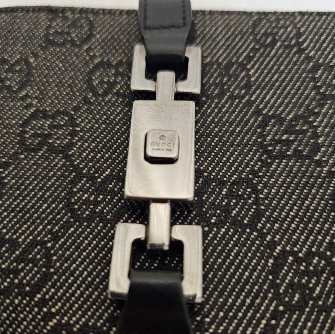 GUCCI【グッチ】GGキャンバス ジャッキー 二つ折り財布 ブラック