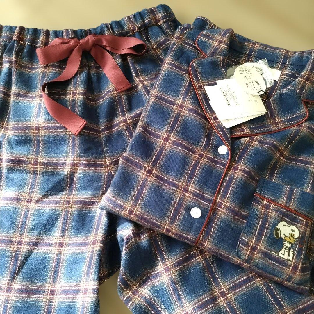 【新品　タグ付】アルページュストーリー　ピーナッツ　コラボ　ネルチェックパジャマ