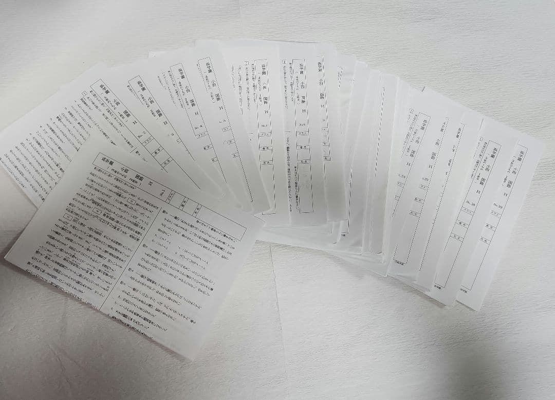 【入手困難品】浜学園小4 国語 H１年分講習復習テスト No1～42 問題解答