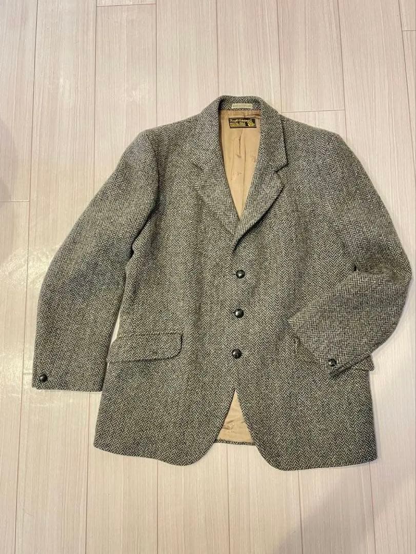 ✨美品✨【ハリスツイード】70s〜80s テーラードジャケット