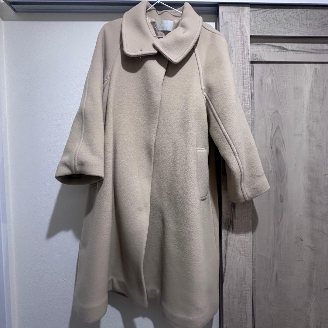 セルフォード Aラインスタンドカラーコート CELFORD ビッグカラー