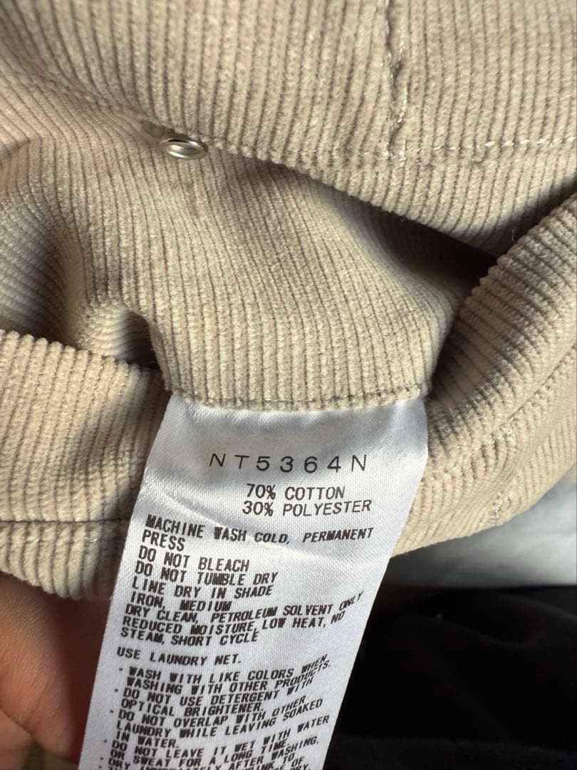 THE NORTH FACE パープルレーベル コーデュロイ パンツ 白30