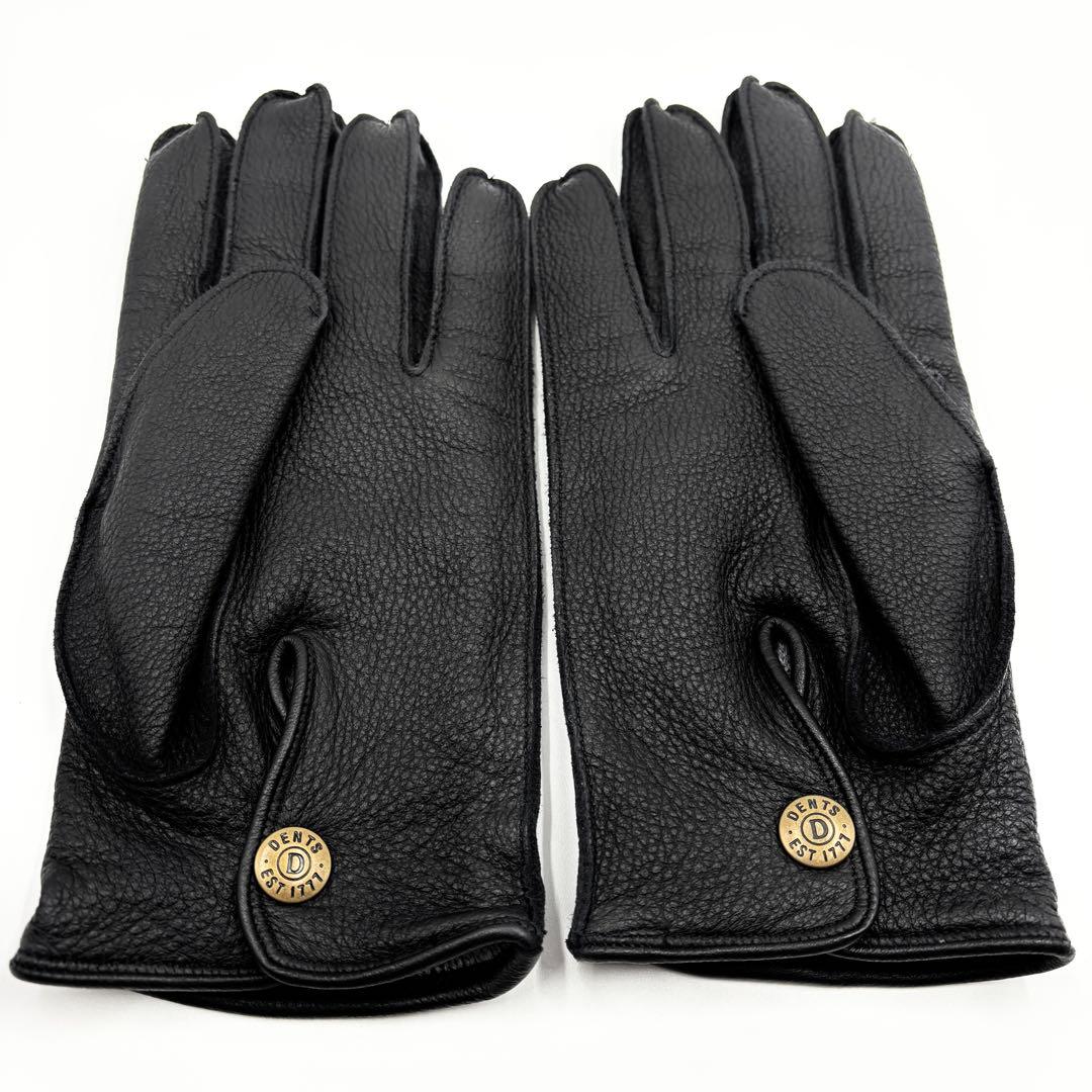 未使用品 デンツ ディアスキン カシミヤライニング グローブ 8 1/2 黒