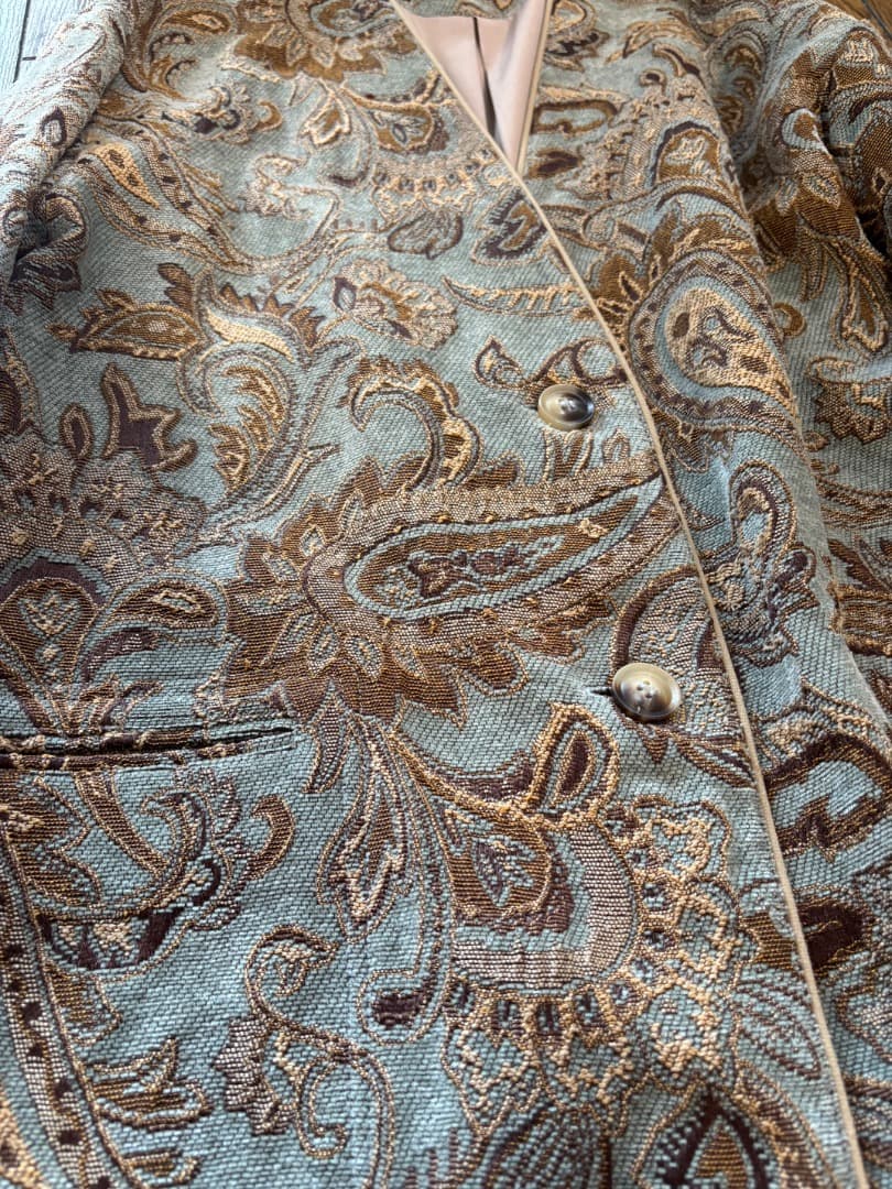 TODAYFUL Jacquard ジャガードコート　ペイズリー　36