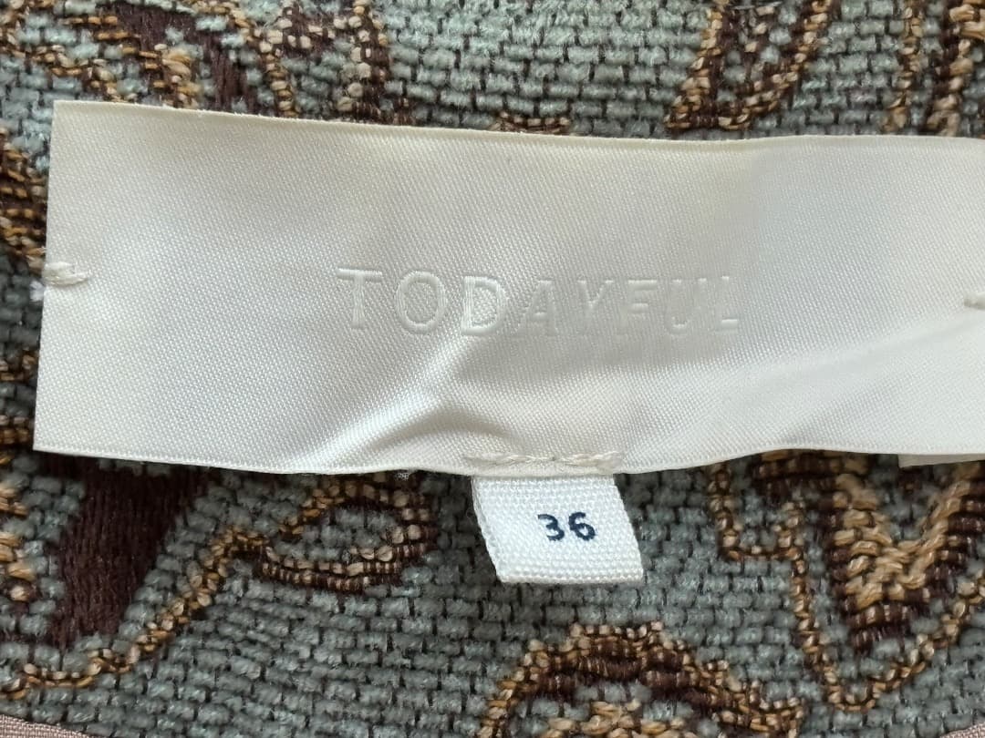 TODAYFUL Jacquard ジャガードコート　ペイズリー　36