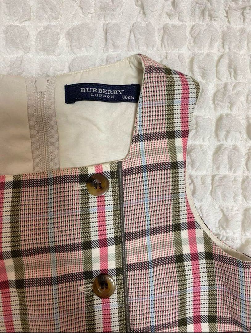 【極美品】BURBERRY ベビー 80cm ノバチェック ワンピース 女の子