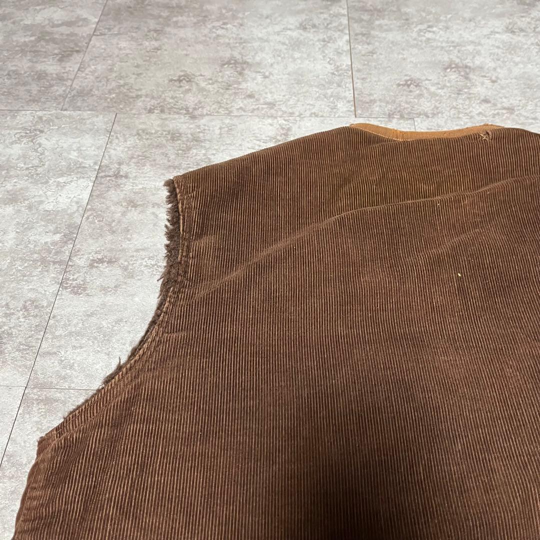 トップス vintage NAT corduroy boa vest LAMPO