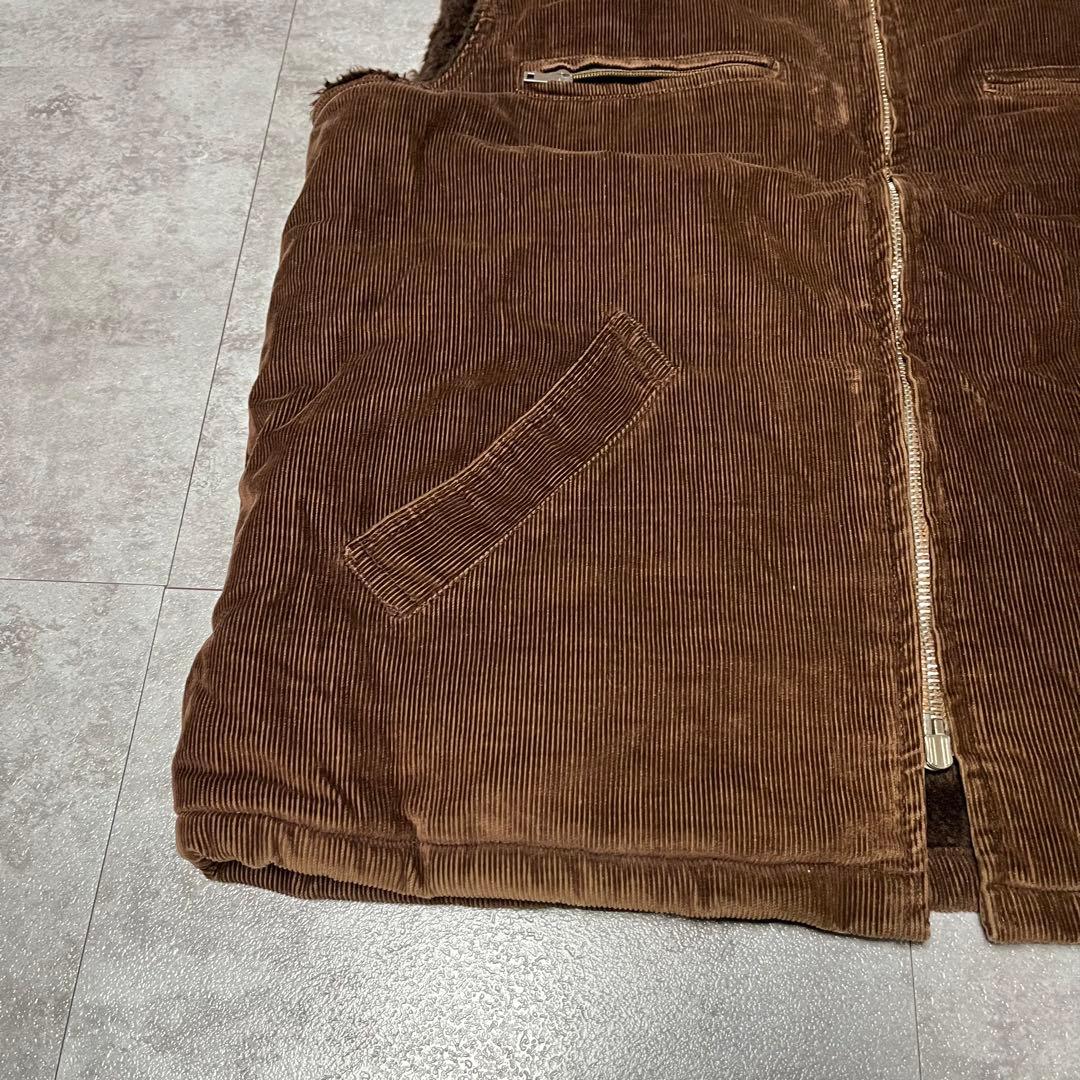 トップス vintage NAT corduroy boa vest LAMPO