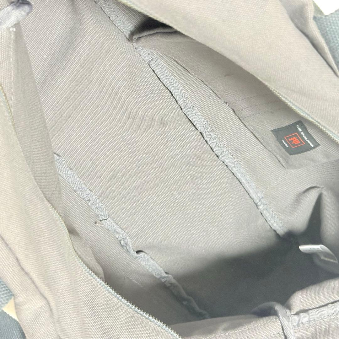 ◆新品◆CUNE キャンバスショルダーバッグ ボストンバッグ グレー 完売品