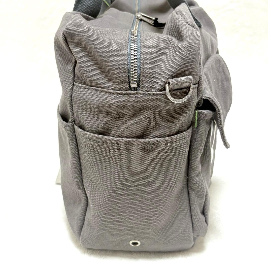 ◆新品◆CUNE キャンバスショルダーバッグ ボストンバッグ グレー 完売品
