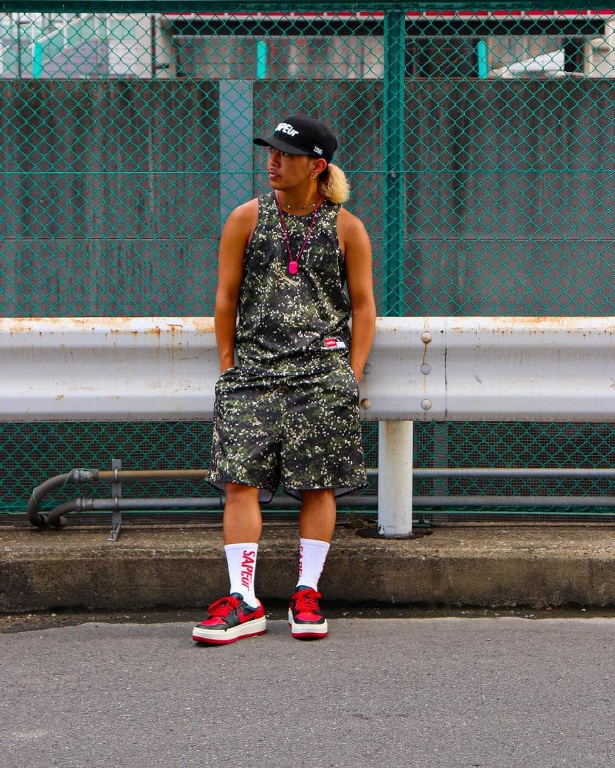 SAPEur サプール BASIC TANK TOP DIGITAL CAMO