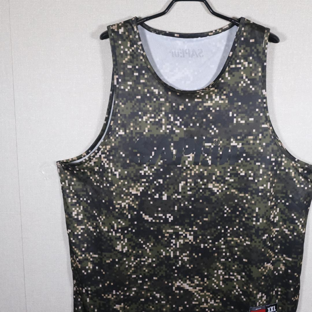 SAPEur サプール BASIC TANK TOP DIGITAL CAMO