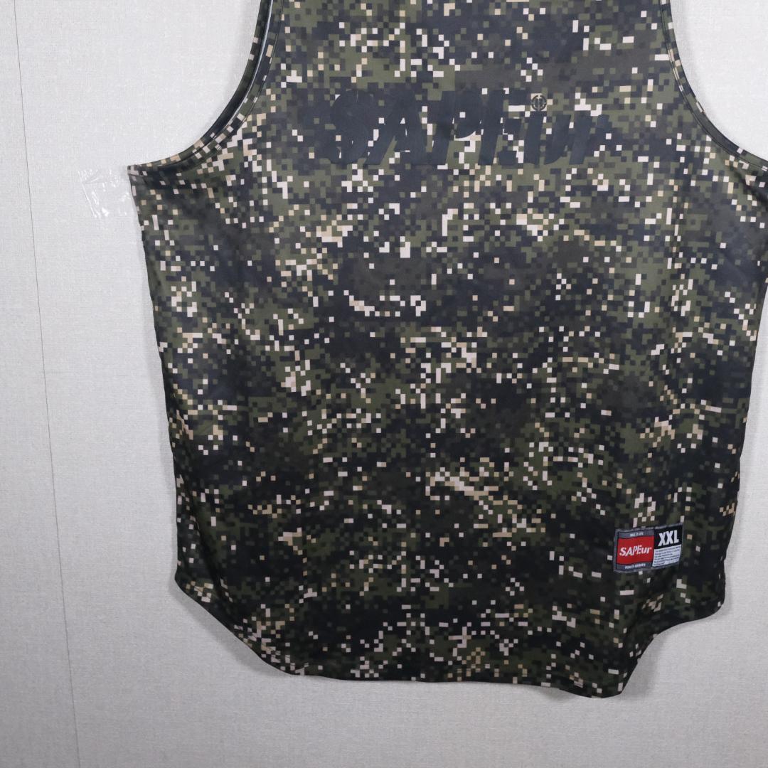 SAPEur サプール BASIC TANK TOP DIGITAL CAMO