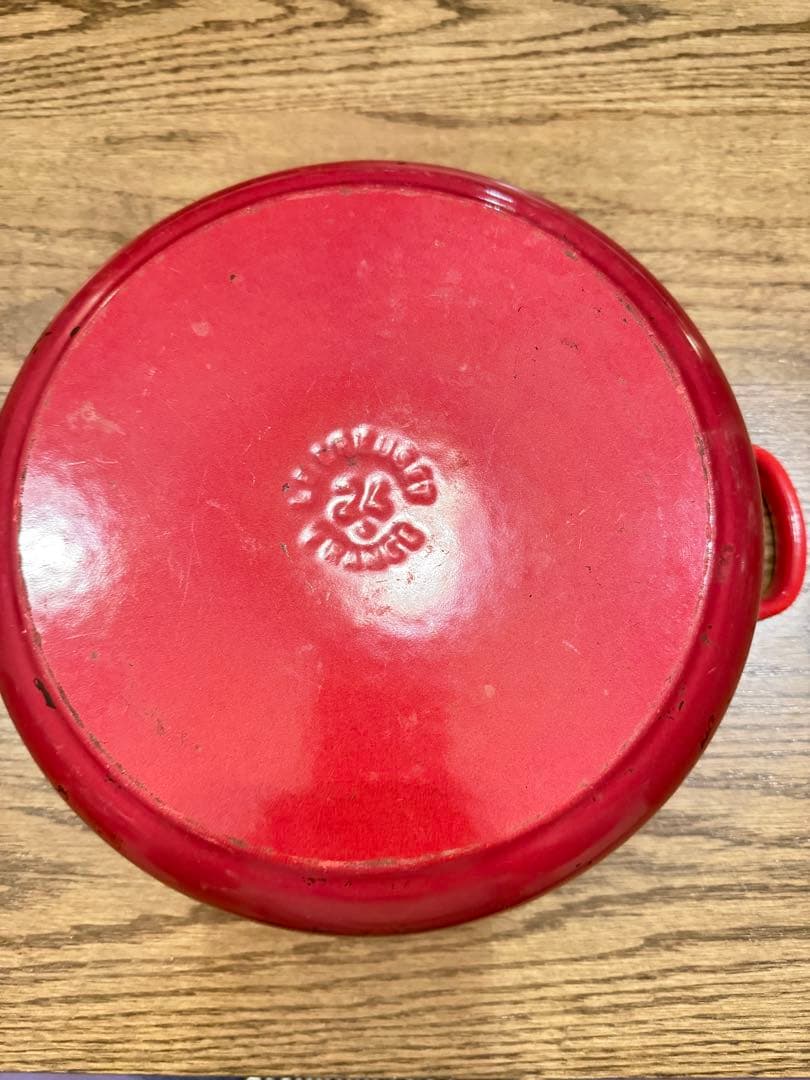 Le Creuset ココットロンド 両手鍋 24cm チェリーレッド