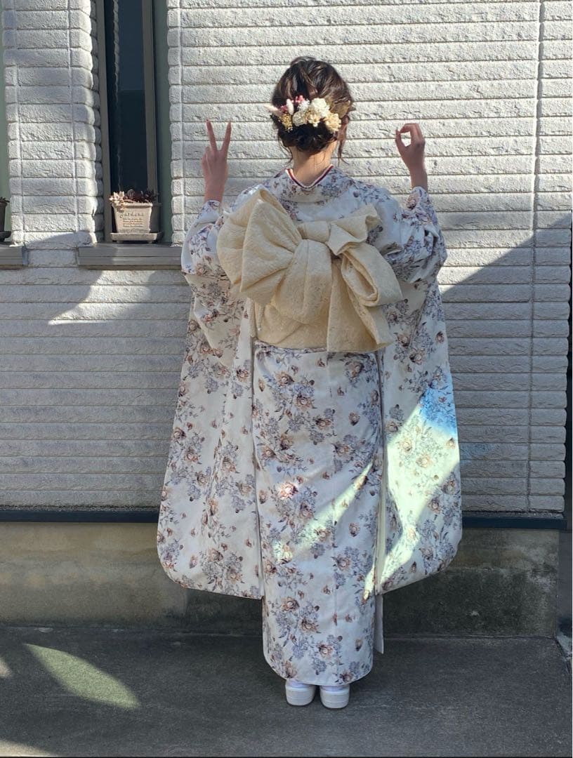 総刺繍 レース振袖(8点)フルセット 成人式
