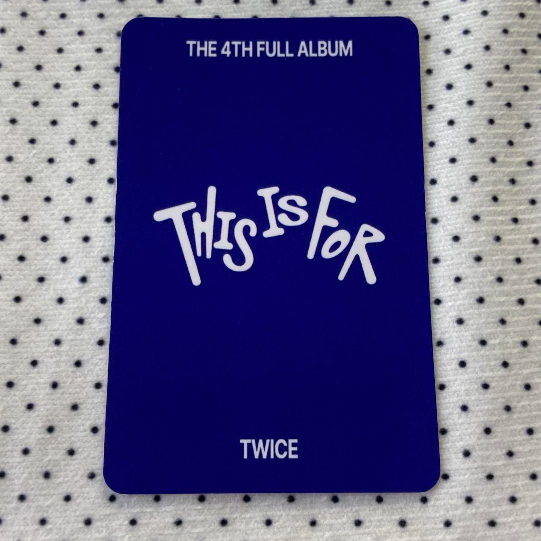 TWICE 7/13 THIS IS FOR ツウィ 事前収録 サノク トレカ
