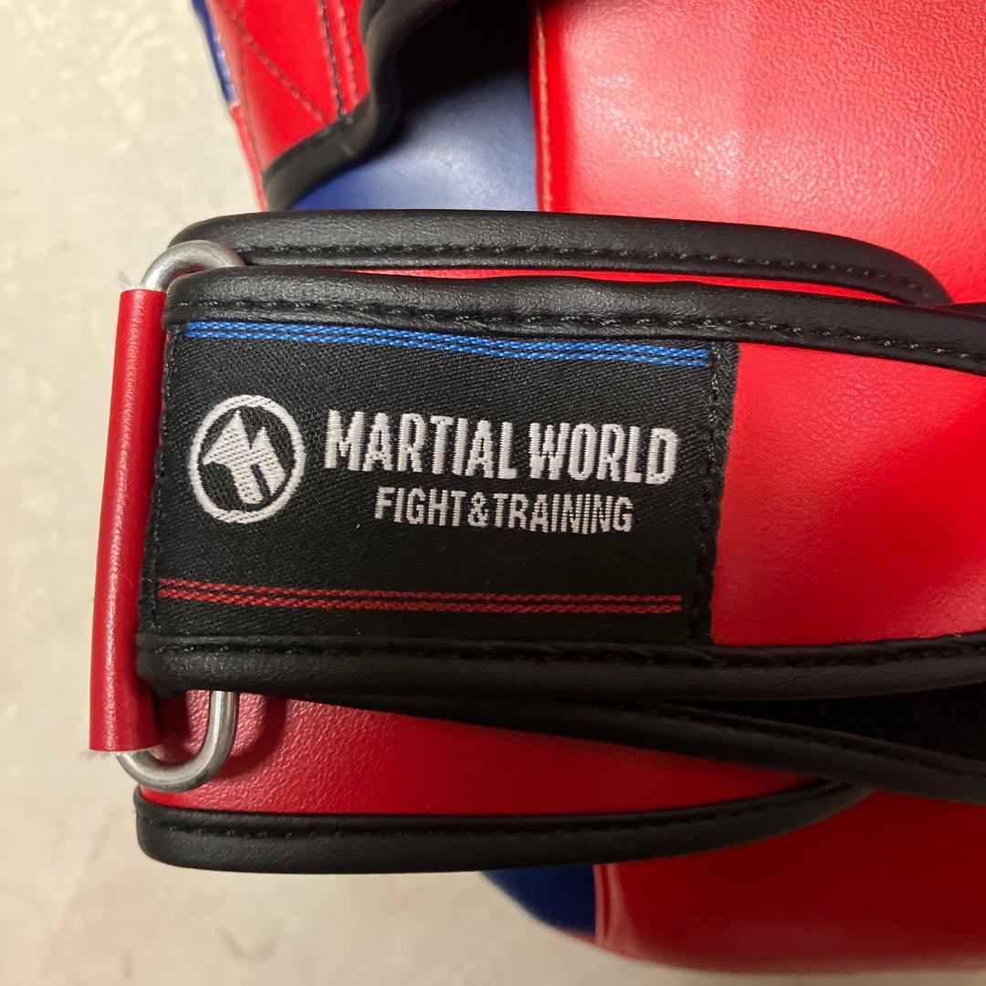 MARTIAL WORLD パンチ・キックミット 赤/青