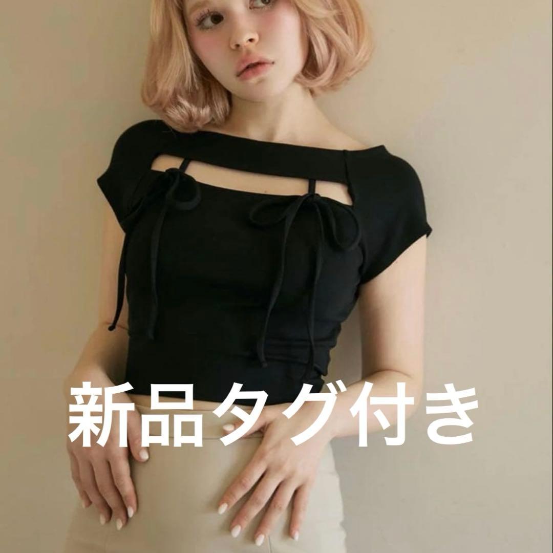 トップス andmary bebe ribbon tops