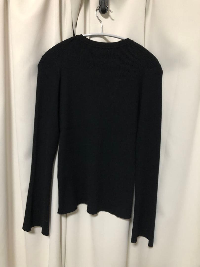 【新品タグ付き】ADAM ET ROPE' Vネックカーディガン 黒