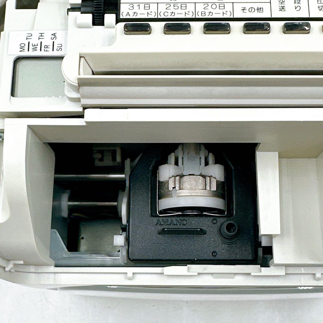 AMANO アマノ タイムレコーダー BX2000 動作品　タイムカード