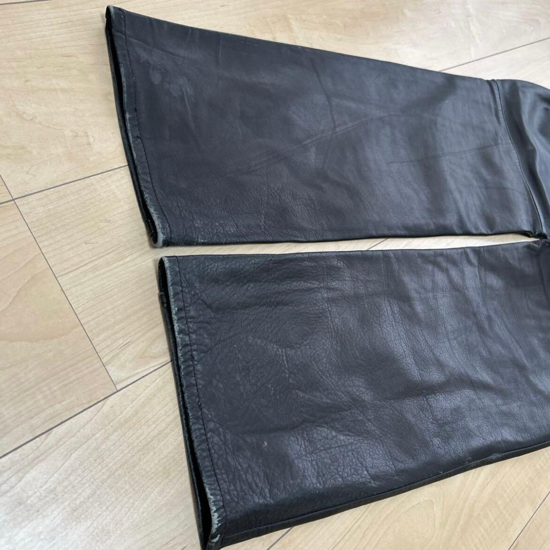 OLD GAP ギャップ　牛革 レザー ストレートフィット 黒 本革 M相当