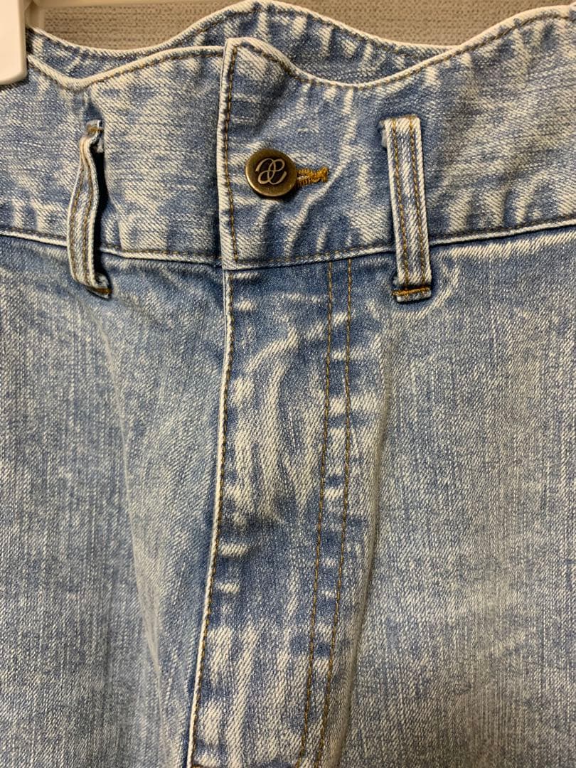 パンツ Eaphi wave design high waist denim
