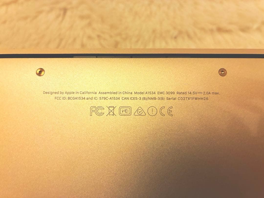 【本体】MacBook A1534