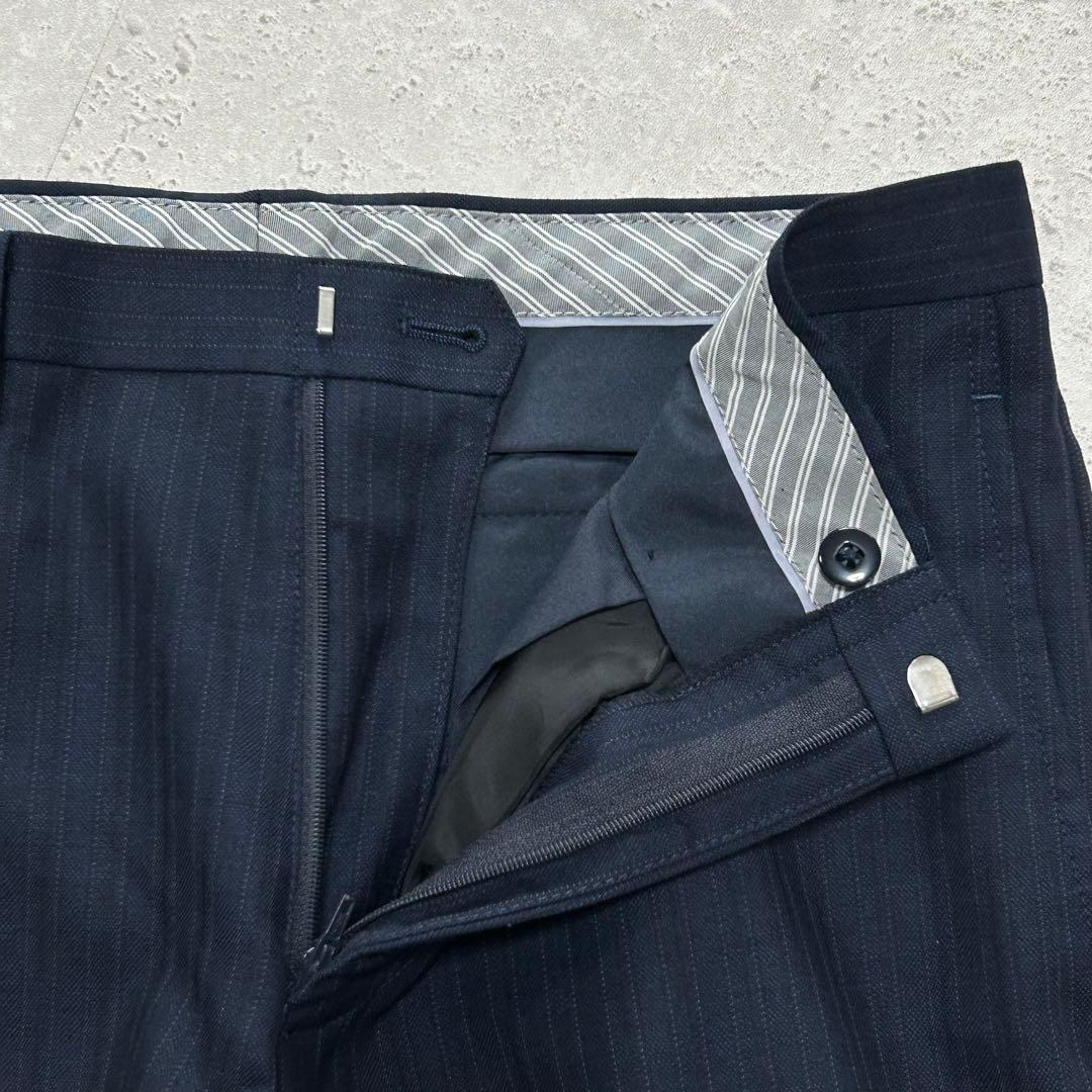 極美品◆kazutaka katoh ダブルブレスト〔Y6〕セットアップ 紺色