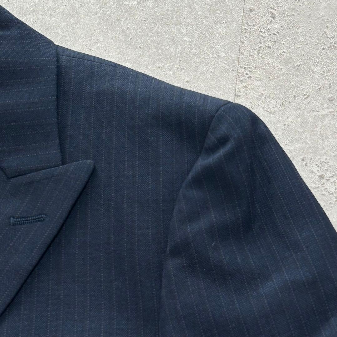 極美品◆kazutaka katoh ダブルブレスト〔Y6〕セットアップ 紺色