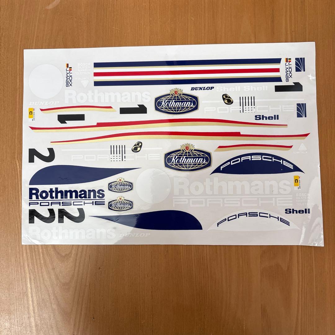 タミヤ・田宮・ポルシェ　956 1/10 ロスマンズ・デカール付き