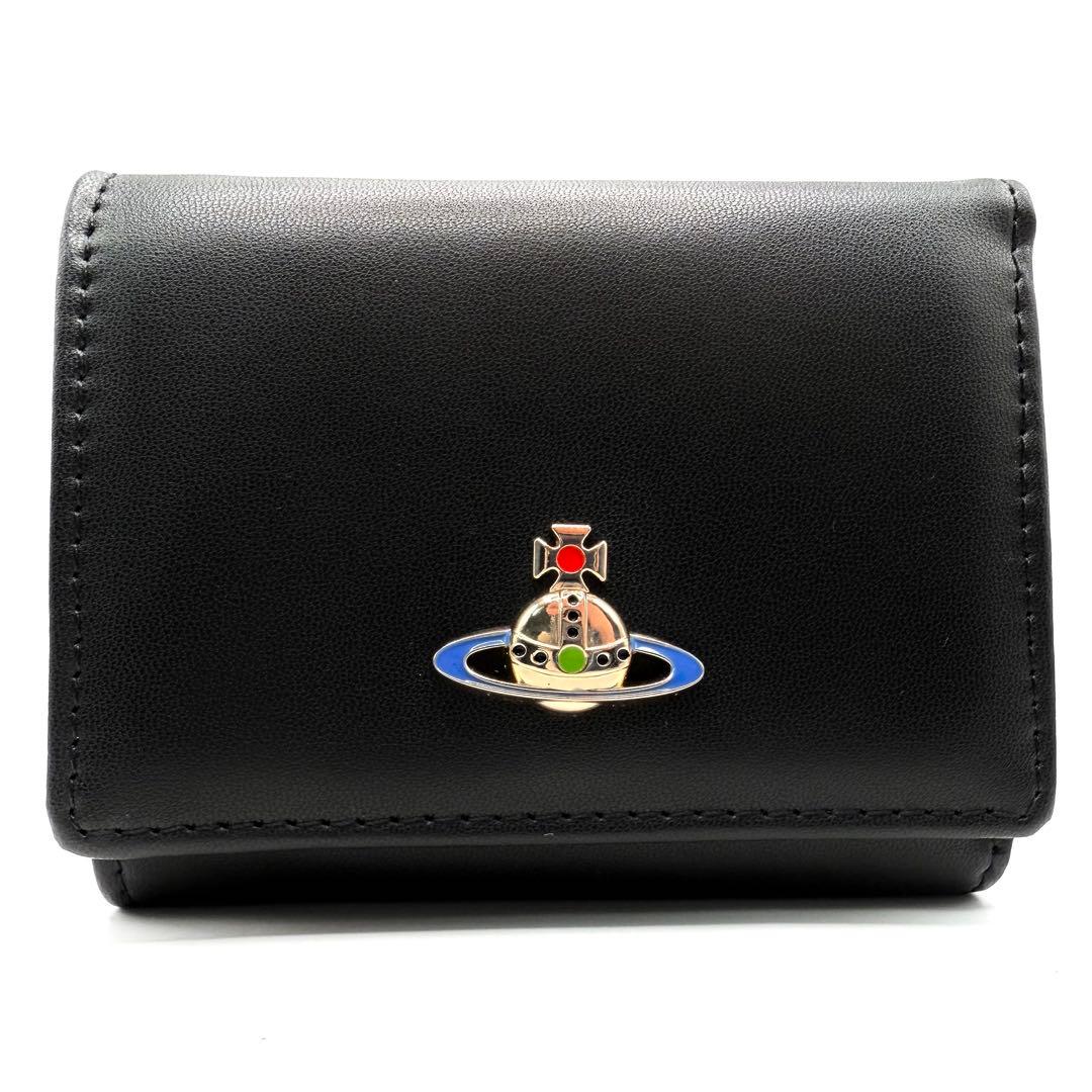 未使用✨Vivienne Westwood 三つ折り財布 オーブ レザー￼