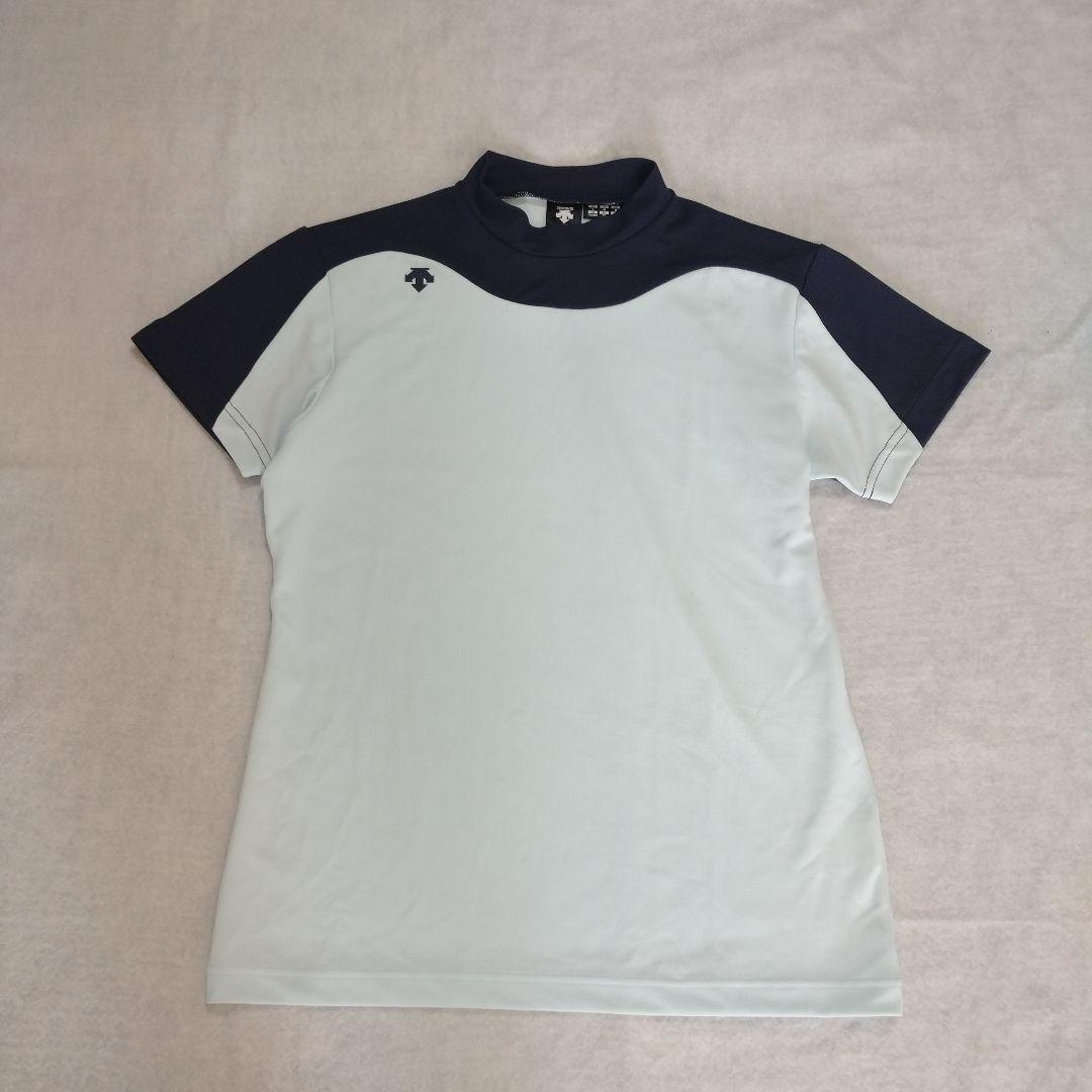 美品!!デサント　DESCENTE GOLF モックネック　シャツ Ｌ