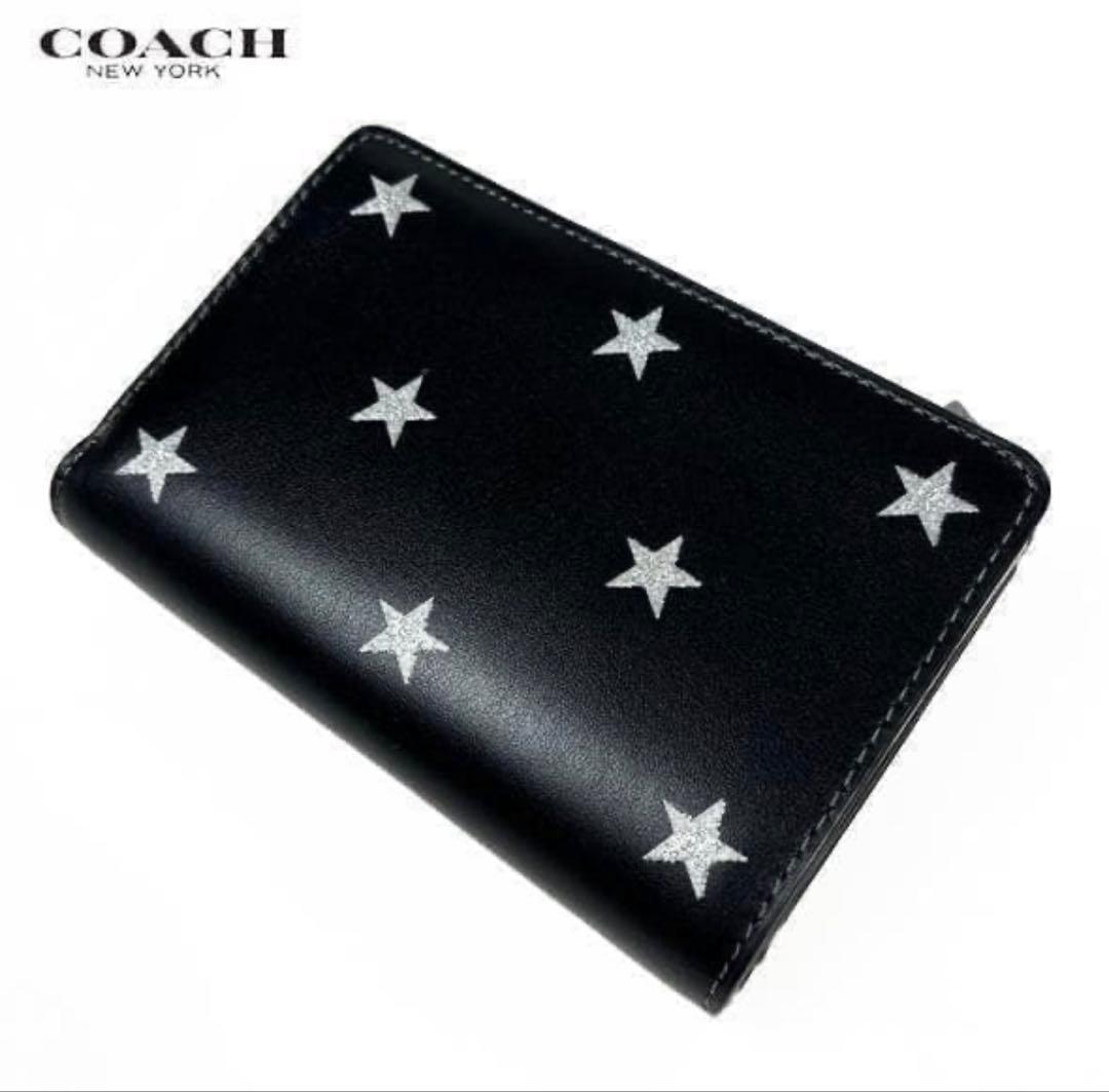 コーチ二つ折財布 ★COACH★ ミディアムジップ アラウンド、シルバースター