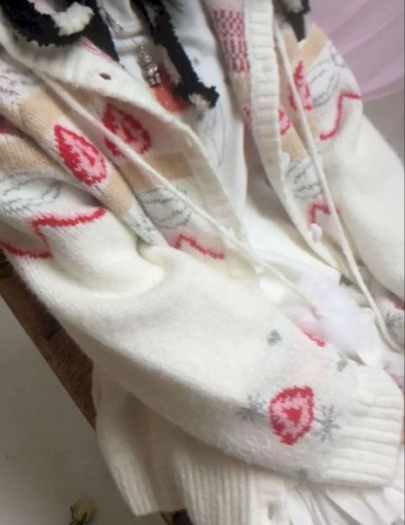 【値下げ◎】sculture tokyo いちご柄 カーディガン ジャケット