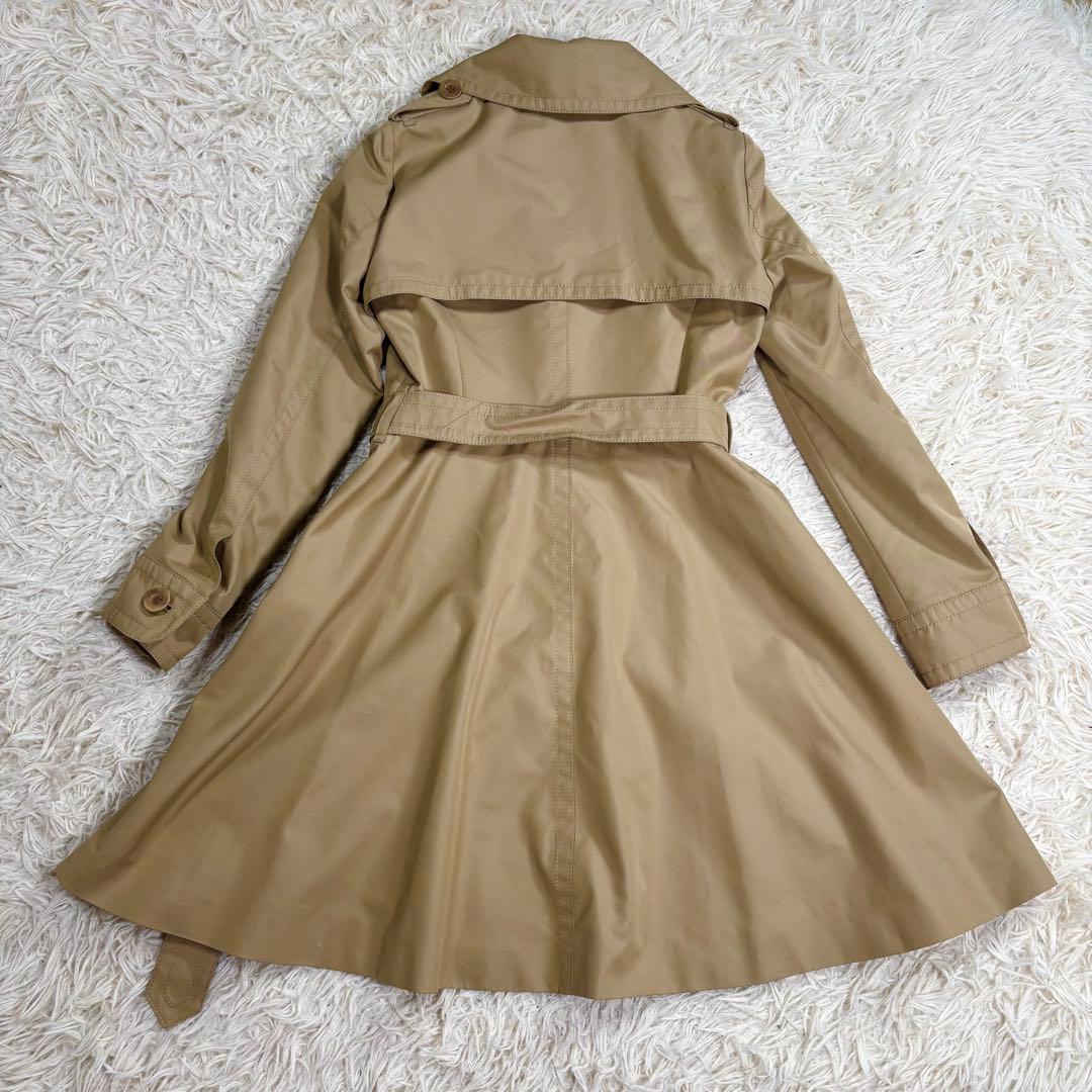 美品　Aquascutum トレンチコート クラブチェック ベルト ベージュ